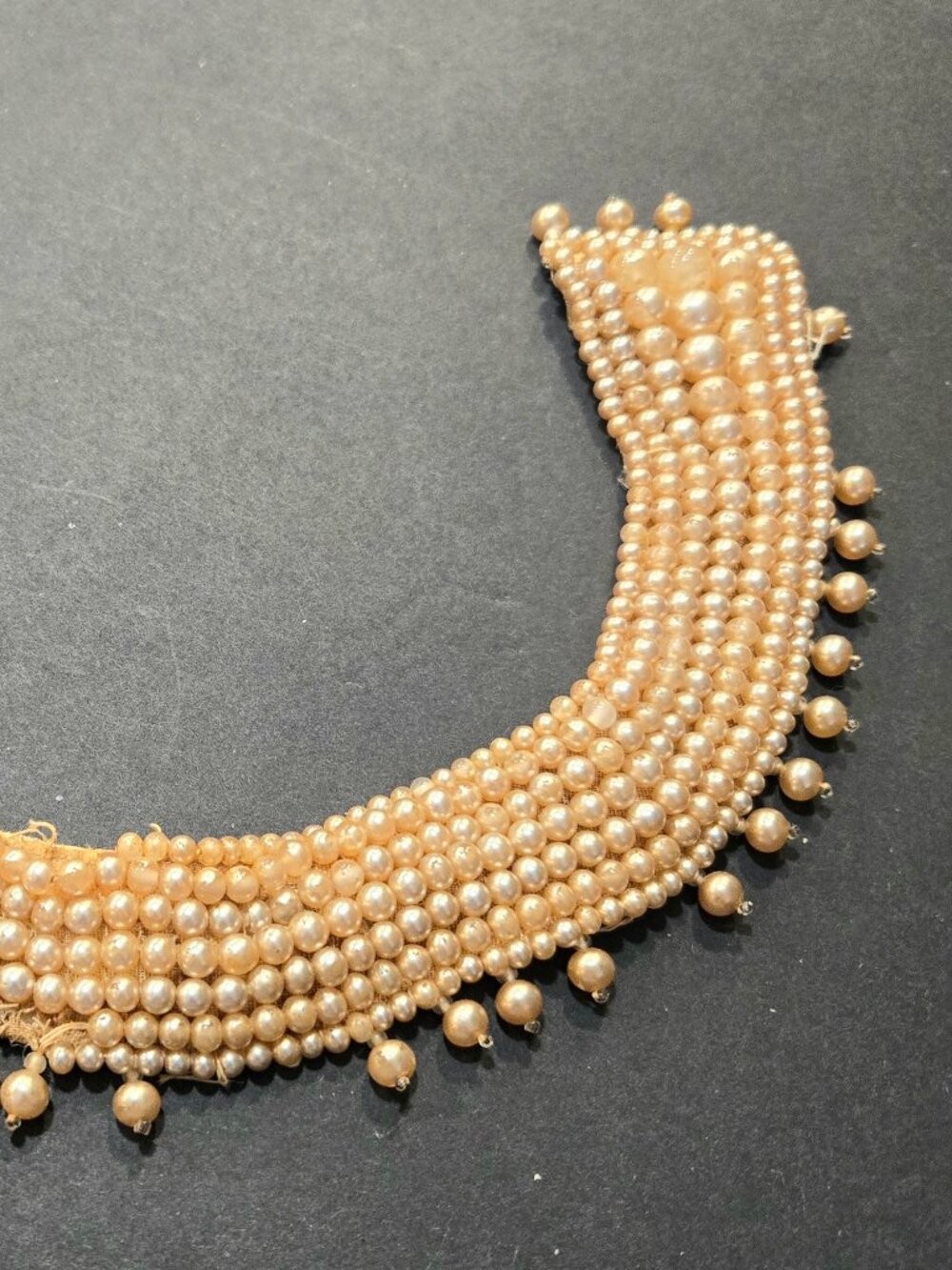 Vintage Handmade Baar & Beards Inc Imitation Pearl Collar Necklace